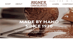 Desktop Screenshot of aignerchocolates.com